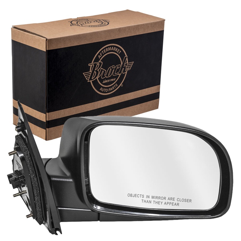 Passengers Side View Power Mirror Textured Assembly for 07-12 Hyundai Santa Fe
