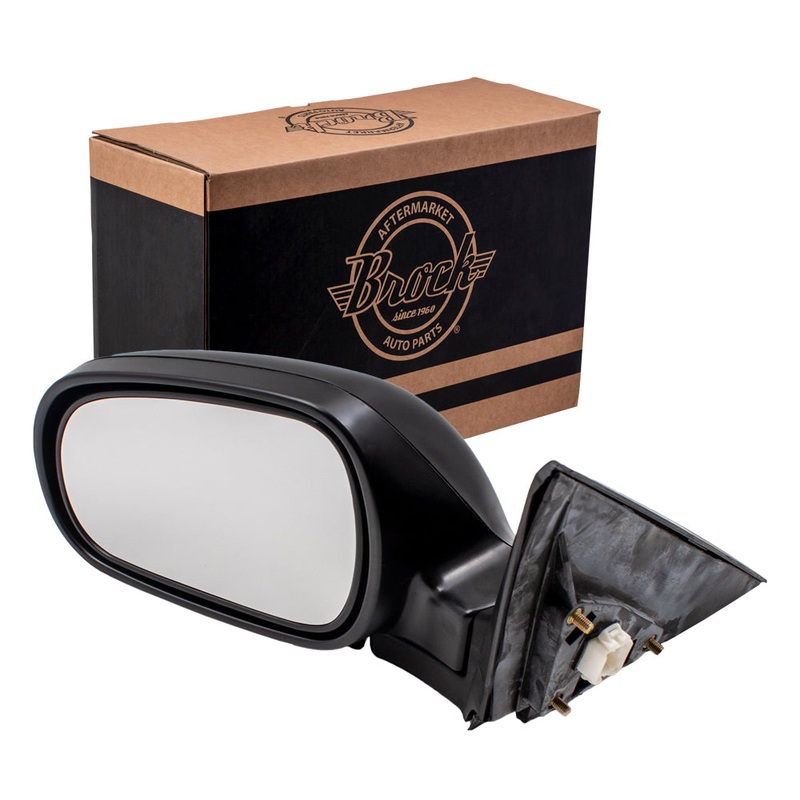 Brock Replacement Drivers Power Side View Mirror w/ Smooth Cover Non Heated Replacement Compatible with 94-01 Integra Coupe 76250ST7A24ZC
