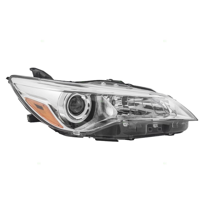 Fits Toyota Camry & Hybrid 15-17 Passengers Halogen Headlight – Chrome Housing