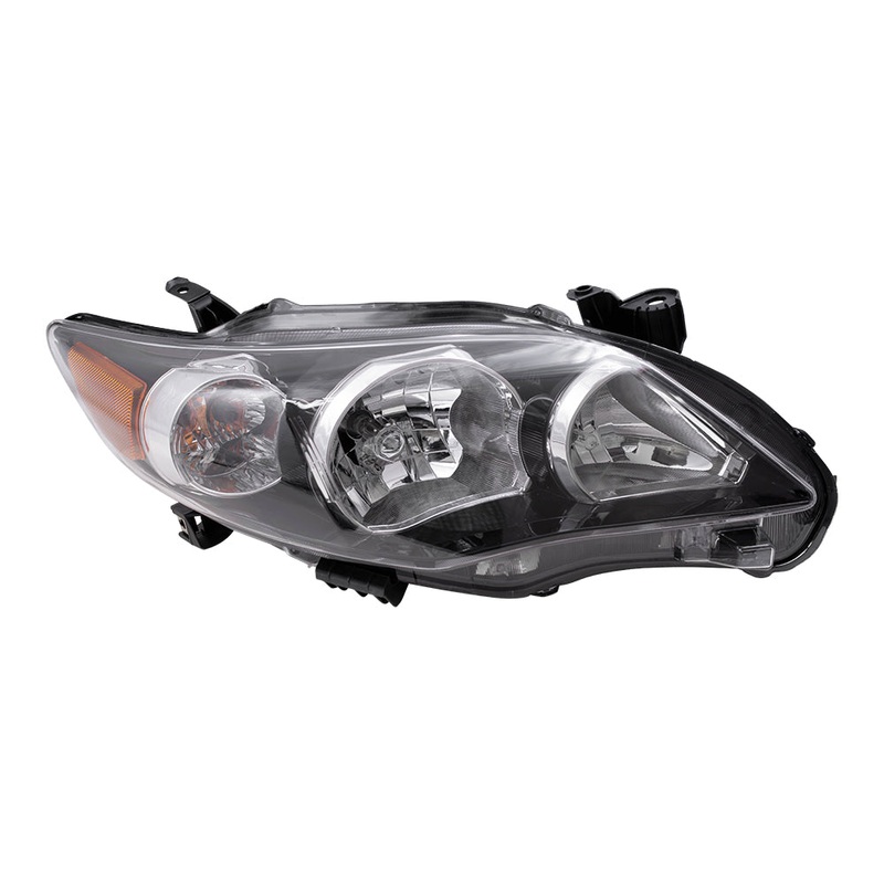 Fits Toyota Corolla 11-12 Passengers Headlamp Headlight Assembly – Black Housing
