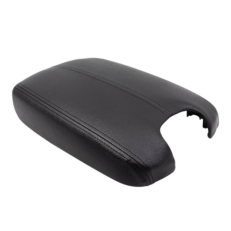 Brock Replacement Black Leatherette Center Console Armrest Lid Cover Synthetic Leather Lid w/Plastic Plate Compatible with 08-12 Accord 83450-TA0-A01ZA