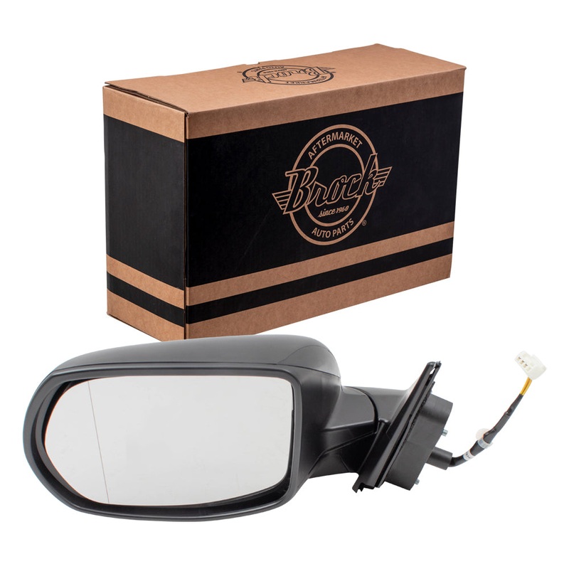 Brock Replacement Driver Left Power Door Mirror With Aspherical Glass Without Heat-Signal Compatible With Honda 2016-2022 HR-V LX