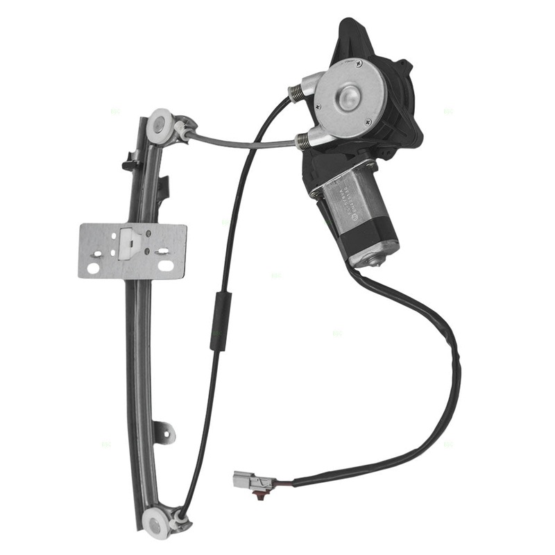 Brock Replacement Drivers Rear Power Window Lift Regulator with Motor Assembly Compatible with 92-95 Civic Sedan 72710-SR4-J01