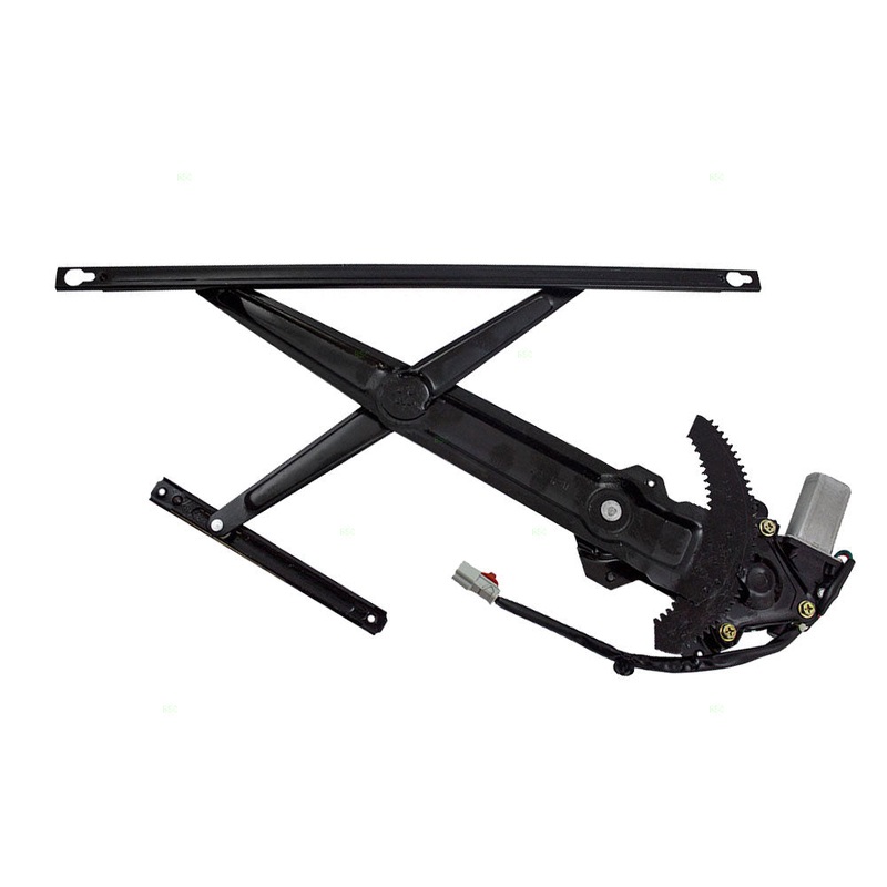 Brock Replacement Passengers Front Power Window Lift Regulator with Motor Assembly Compatible with 93-95 Civic Coupe 72211-SR3-J01