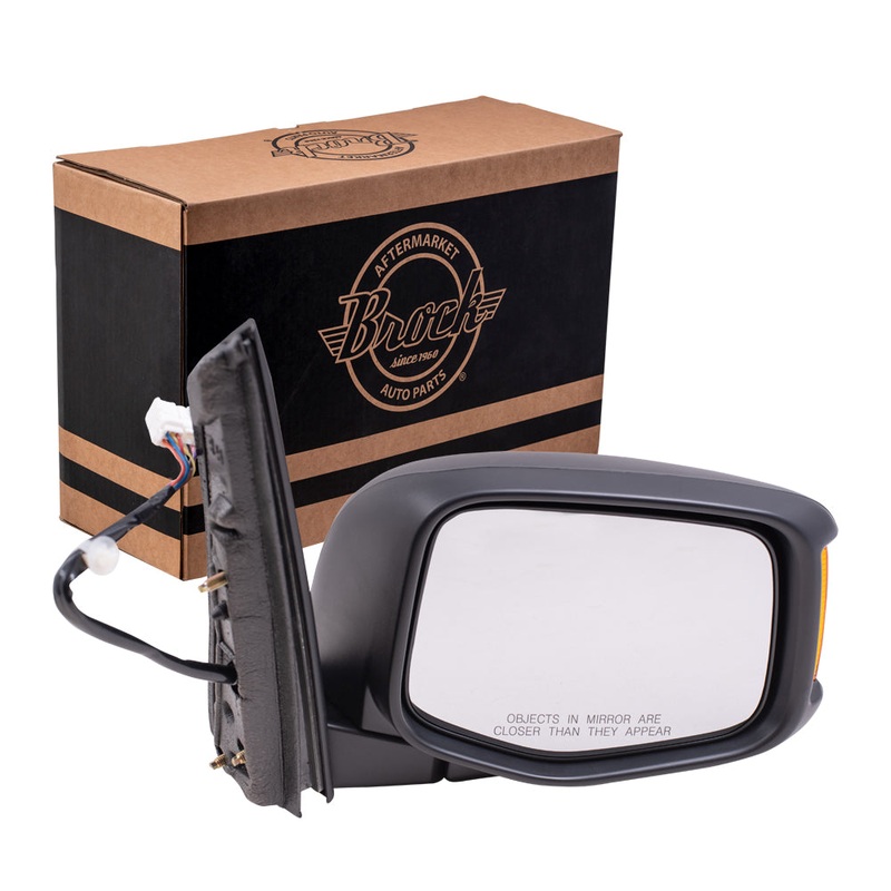 Brock Replacement Passengers Power Side View Mirror Heated Memory Signal Compatible with Odyssey Van 76200-TK8-A31ZA