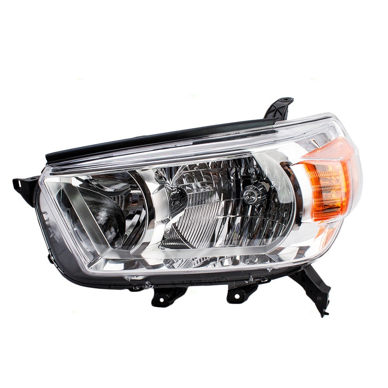 Fits Toyota 4Runner 10-13 Drivers Combination Headlamp Lens Unit – Chrome Bezel