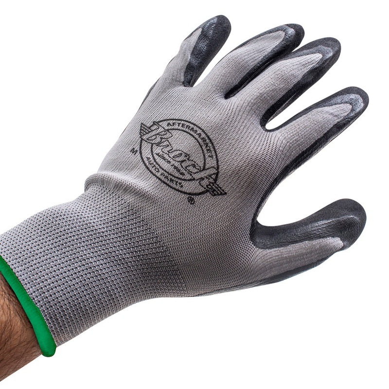 Brock Nitrile Coated Palm  Breathable Woven Nylon With Knitted Wrist Cuff – All-Purpose Work Gloves For Automotive-Industrial-Commercial-Construction-Household Use – Medium – 12 Pairs