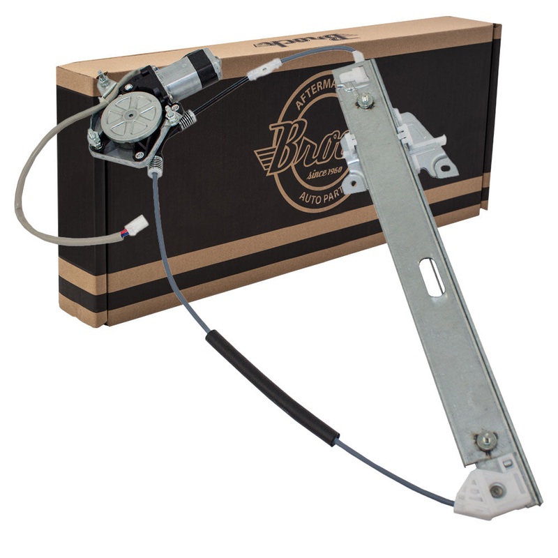 Brock Replacement Drivers Rear Power Window Lift Regulator with Motor Assembly Compatible with 00-06 Van LC62-73-590A