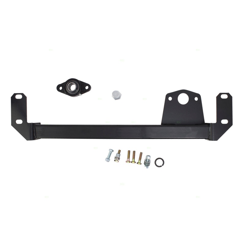 Brock Replacement Steering Gear Box Stabilizer Bar Brace Kit w/Hardware Compatible with 1994-2001 1500 2500 3500 4×4 4-Wheel Drive Pickup Truck