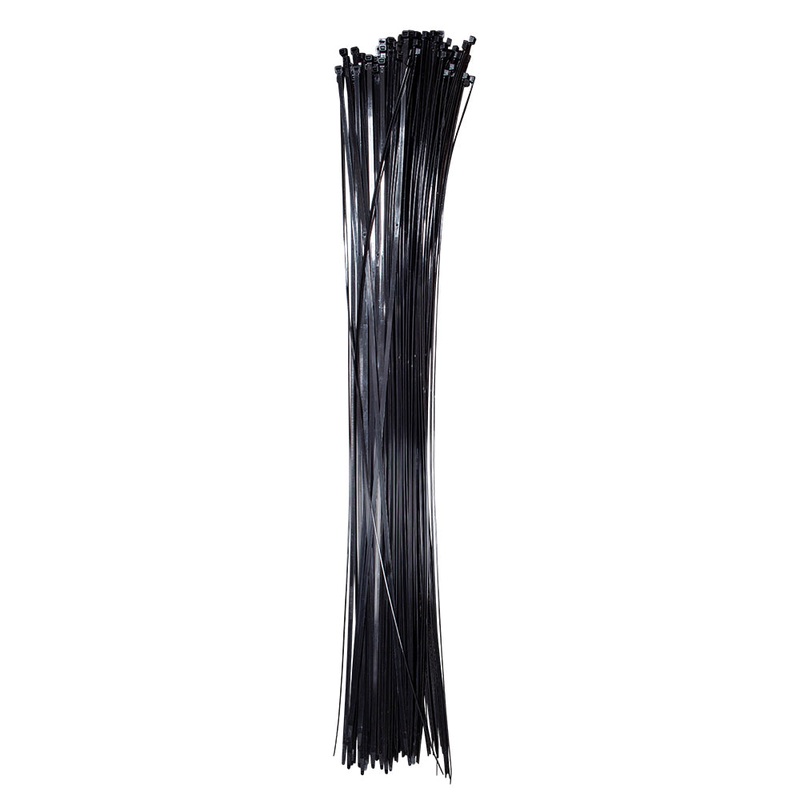 100 Pc Bag Black Nylon 48″ Cable Zip Ties Self Locking Head UV Heat Crafts Home