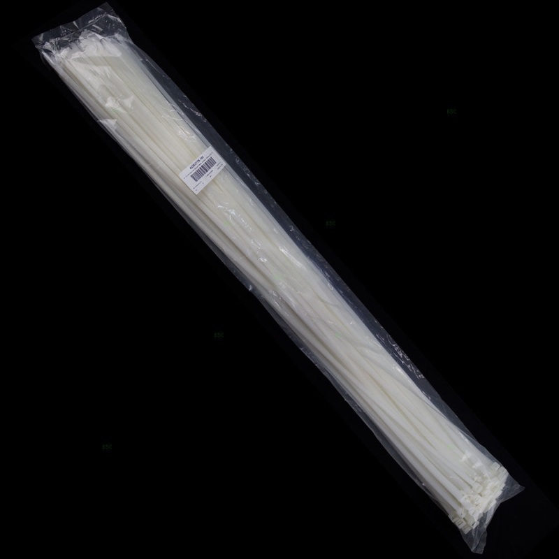 100 Pc Bag Natural White Nylon 36″ Cable Zip Ties Self Locking Head UV Heat