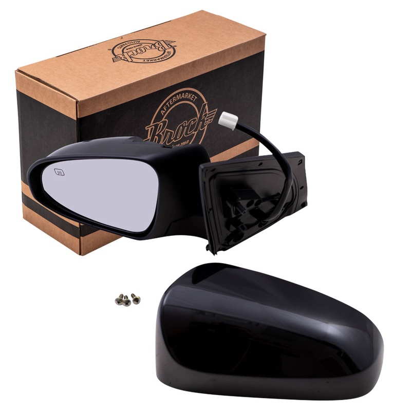 Brock Replacement Drivers Power Side View Mirror Heated Compatible with 2014-2017 Corolla 87940-02F30-C0