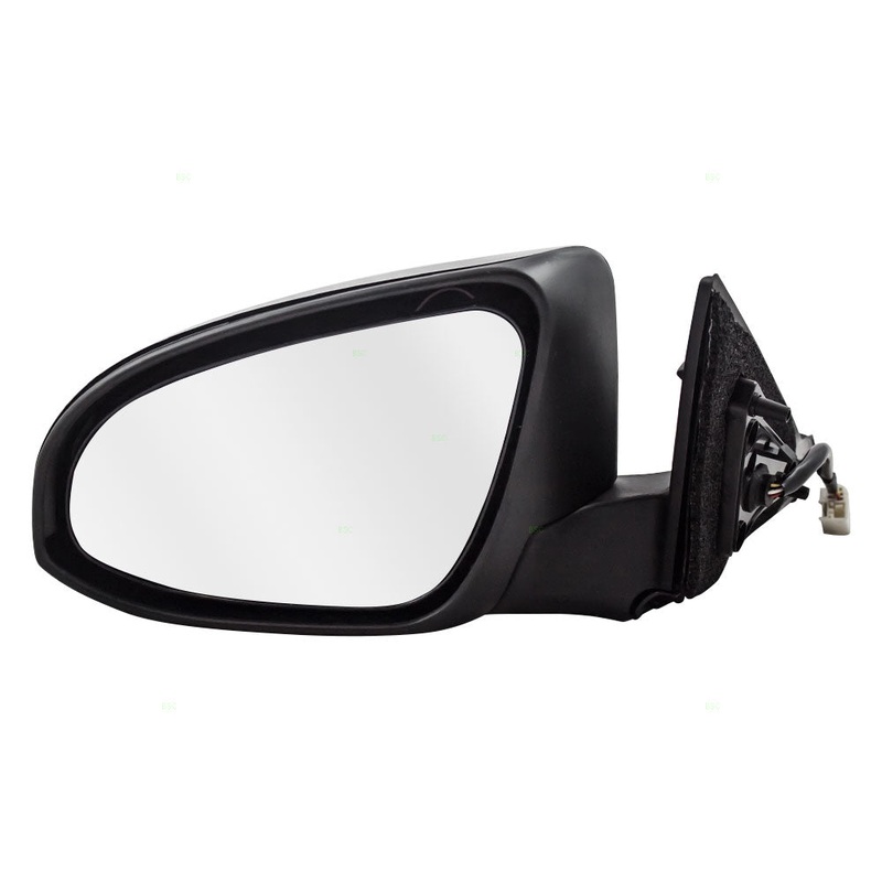 Brock Replacement Drivers Power Side View Mirror Heated Ready-to-Paint Compatible with 2015 Camry & Hybrid 87945-06060-C0