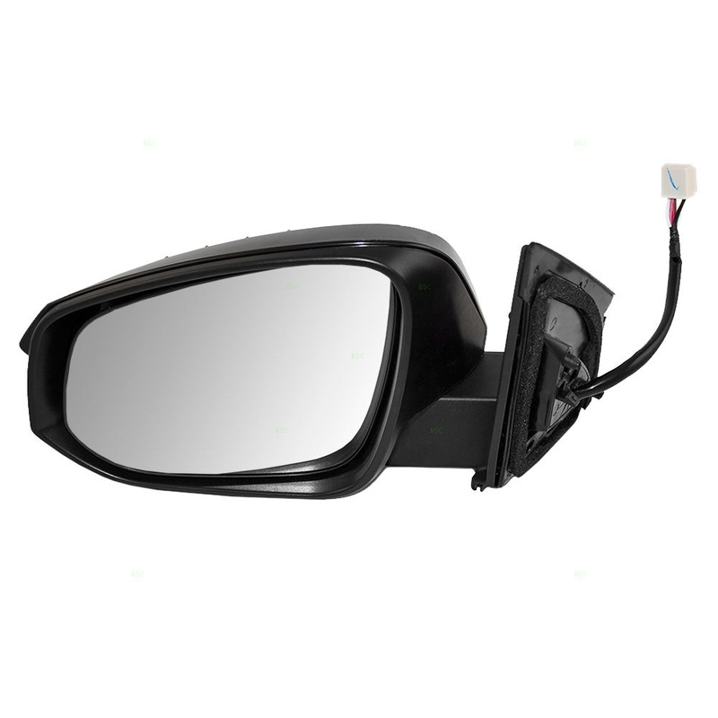 Brock Replacement Drivers Power Side View Mirror Heated Signal Compatible with 2013-2015 RAV4 879400R090C0