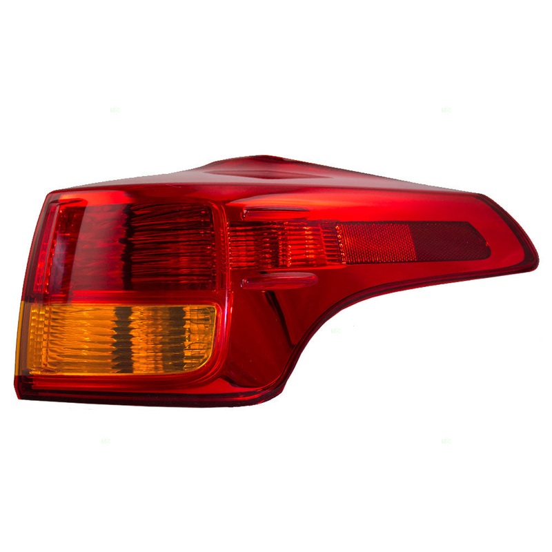 Brock Replacement Passengers Taillight Tail Lamp Quarter Panel Mounted Lens Compatible with 13-15 RAV4 81551-42160