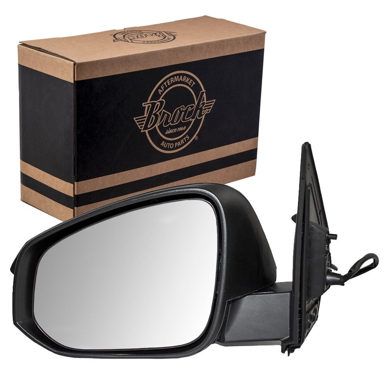 Brock Replacement Drivers Power Side View Mirror Textured Compatible with 13-15 RAV4 SUV 879400R080