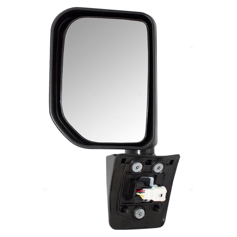 Brock Replacement Drivers Power Side View Mirror with Lamp Gloss Compatible with 2007-2014 FJ Cruiser 87940-35A60
