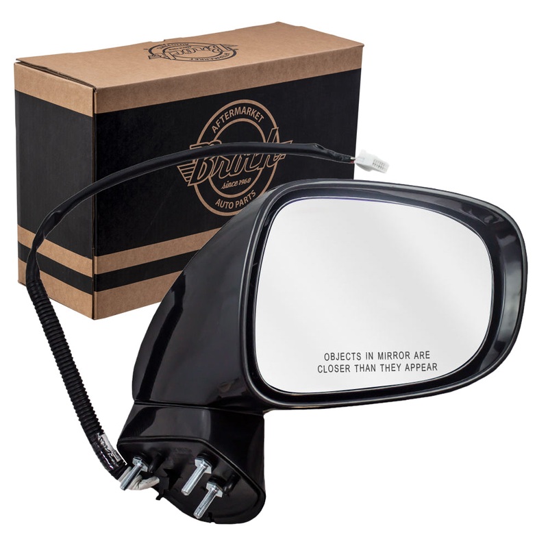 Brock Replacement Passengers Power Side View Mirror Heated Memory Puddle Lamp Compatible with 08-09 ES350 87901-33140-C0