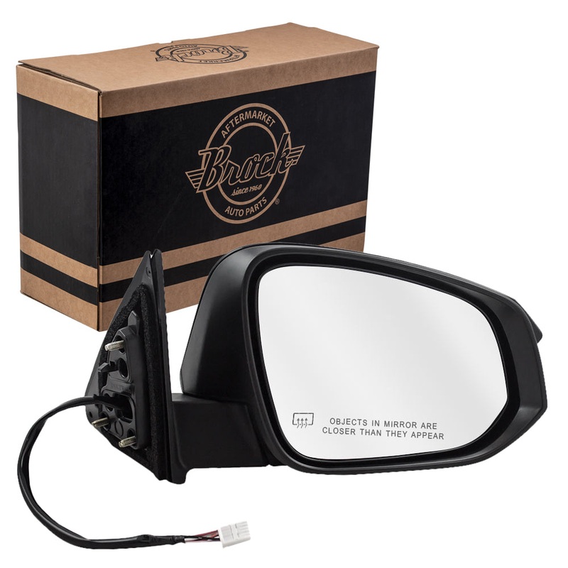 Brock Replacement Passengers Power Side View Mirror Heated Signal Compatible with 2014-2016 Highlander 87910-0E140
