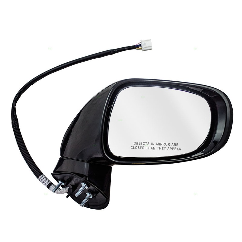 Brock Replacement Passengers Power Side View Mirror Heated Signal Puddle Lamp Memory Compatible with 10-12 ES350 87910-33881-C0