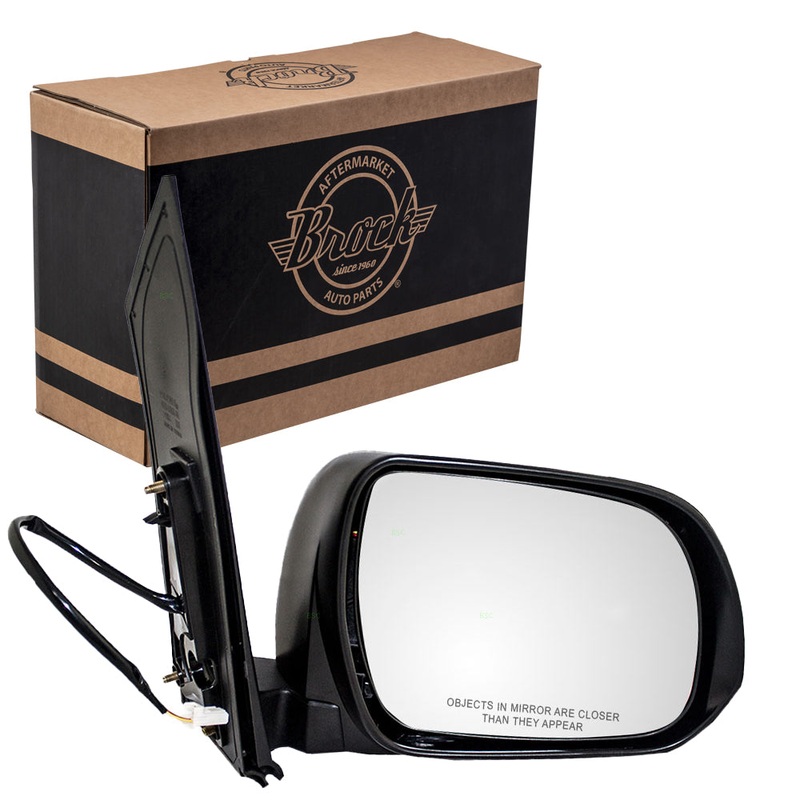 Passengers Power Side View Mirror Textured Replacement for Toyota Van 87910-08080