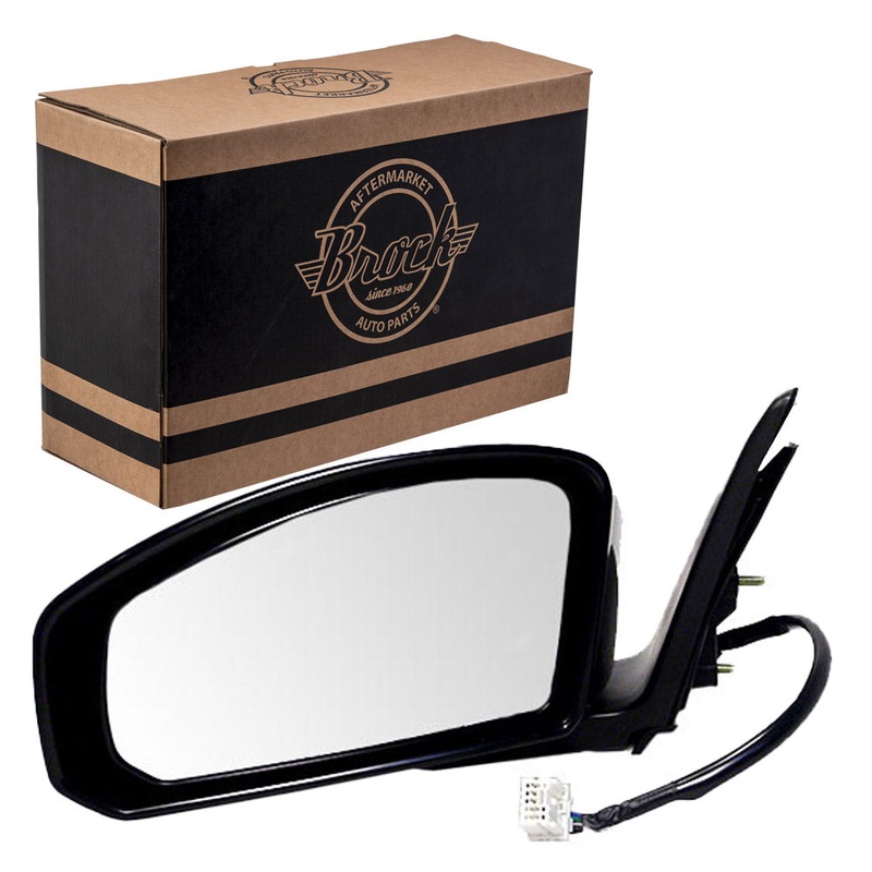 Brock Replacement Drivers Power Side View Mirror Heated Compatible with 03-07 G35 Coupe K6302-AM865