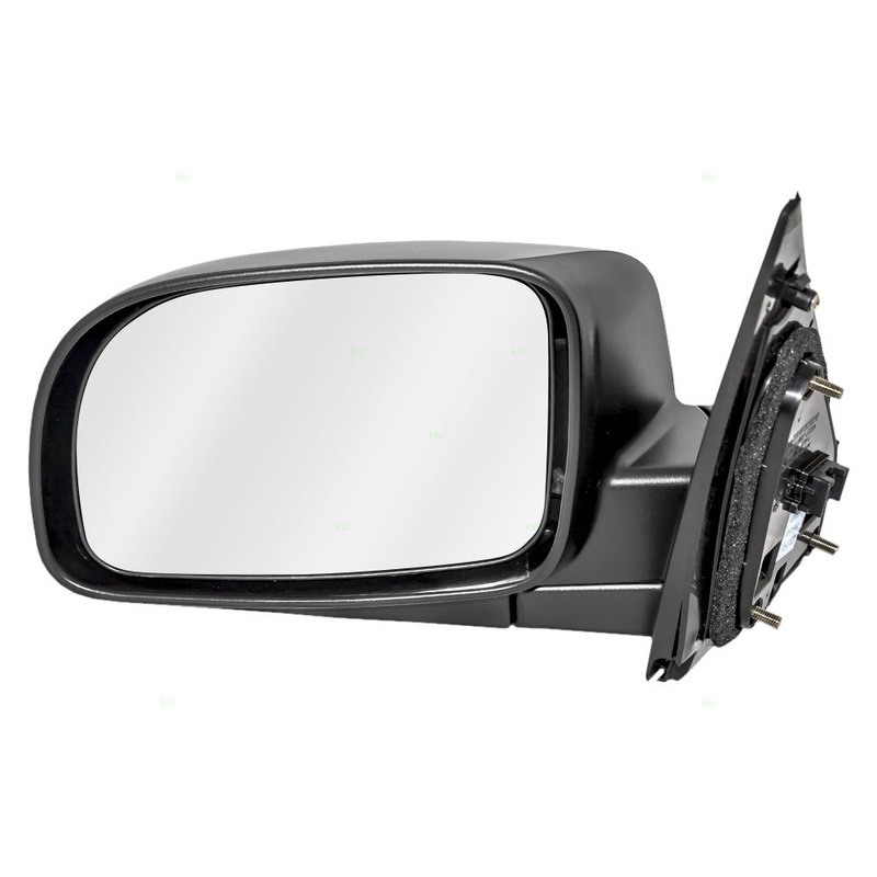 Brock Replacement Drivers Power Side View Mirror Heated Textured Compatible with 2007-2012 Santa Fe SUV 87610-0W010