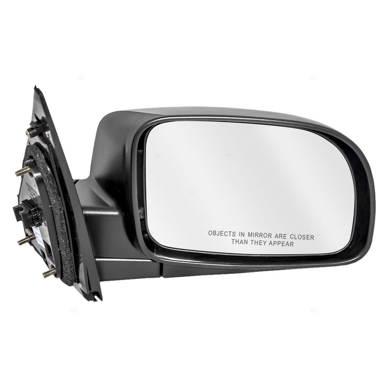 Brock Replacement Passengers Power Side View Mirror Heated Textured Compatible with 2007-2012 Santa Fe SUV 87620-0W010