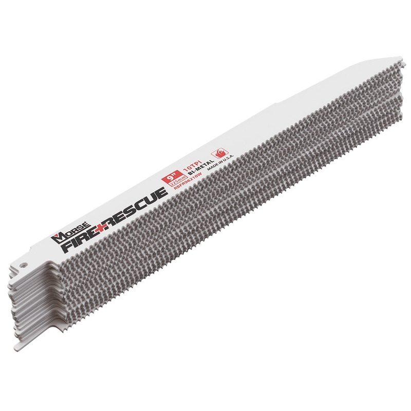 20 Pack Set MK Morse Bi Metal w/ Cobalt Reciprocating Saw Blades 10 TPI 9″x7/8″.062″ Steel Wood for Fire & Rescue Industrial Shop