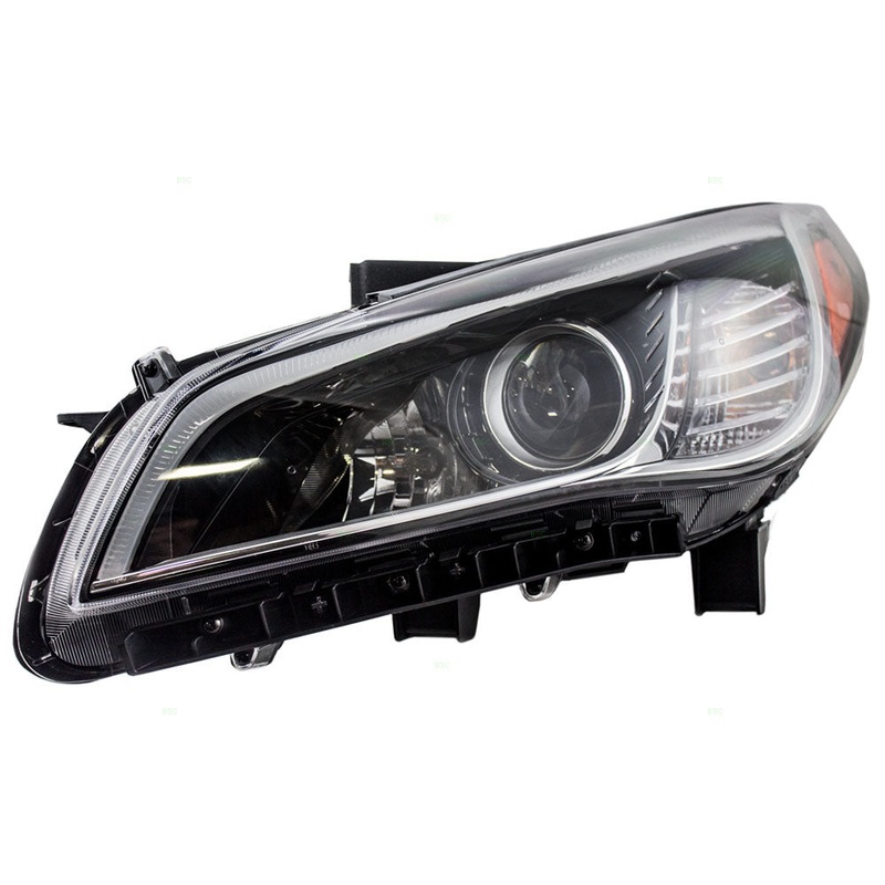 Brock Drivers Combination Headlamp Halogen Lens Headlight for 15-17 Hyundai Sonata