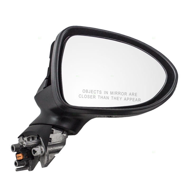 Brock Replacement Passengers Power Side View Mirror Heated Ready-to-Paint Compatible with 2014-2017 Rio Rio5 87620-1W141