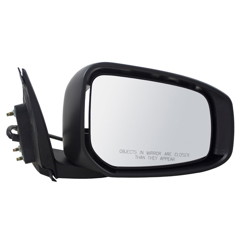 Brock Replacement Passengers Power Side View Mirror Compatible with 15-17 Lancer 7632C352WB