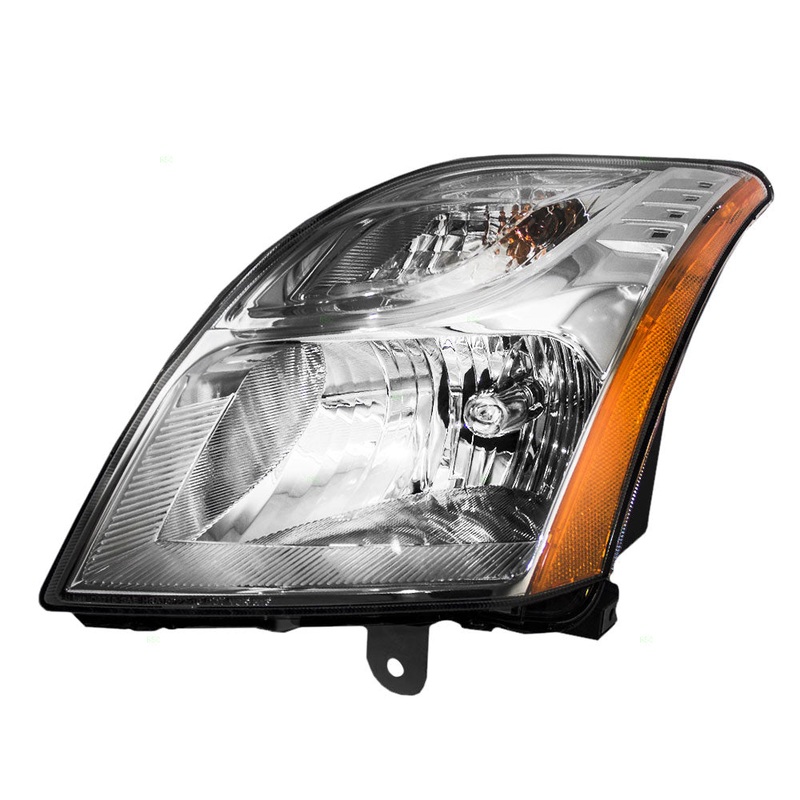 Drivers Headlight Assembly for 10-12 Nissan Sentra – Chrome Bezel 26060-ZT50A