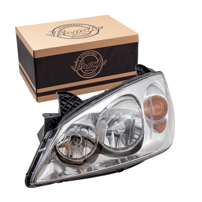 Brock Headlight fits 2005-2010 Pontiac G6 Driver Headlamp w/ Amber Signal Assembly