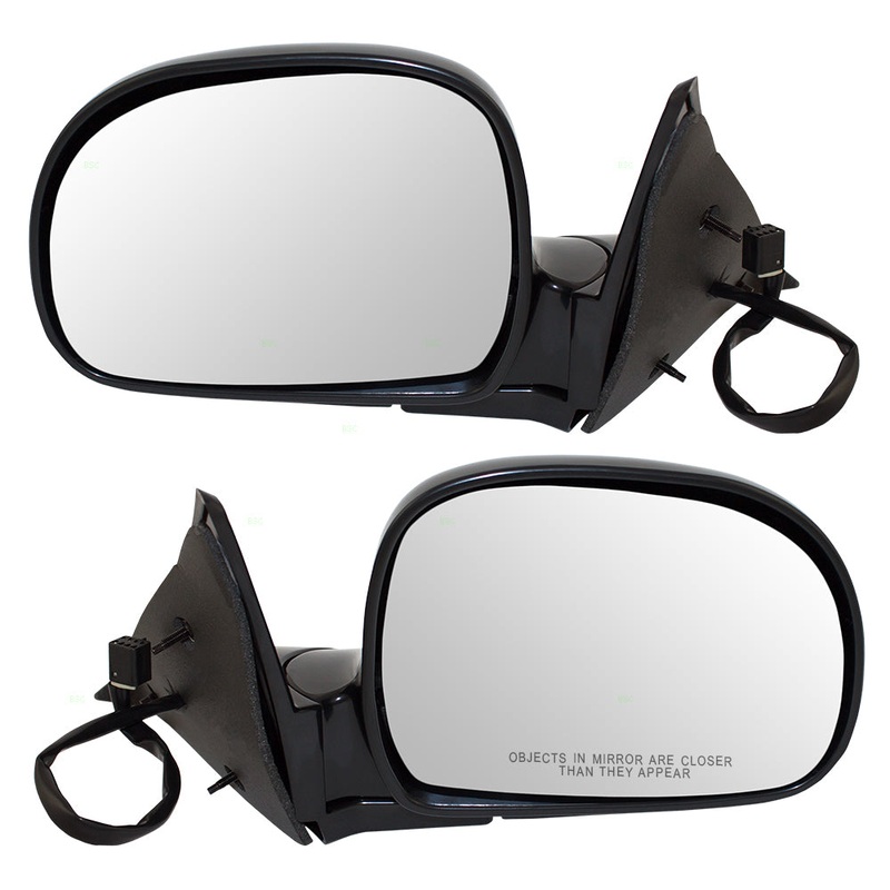 Brock Replacement Driver and Passenger Set Power Side Door Mirrors Compatible with Blazer S10 Sonoma Hombre Bravada Envoy Jimmy