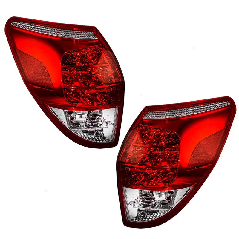 Brock Replacement Driver and Passenger Taillights Tail Lamps Compatible with 06-08 SUV 81561-42100 81551-42100