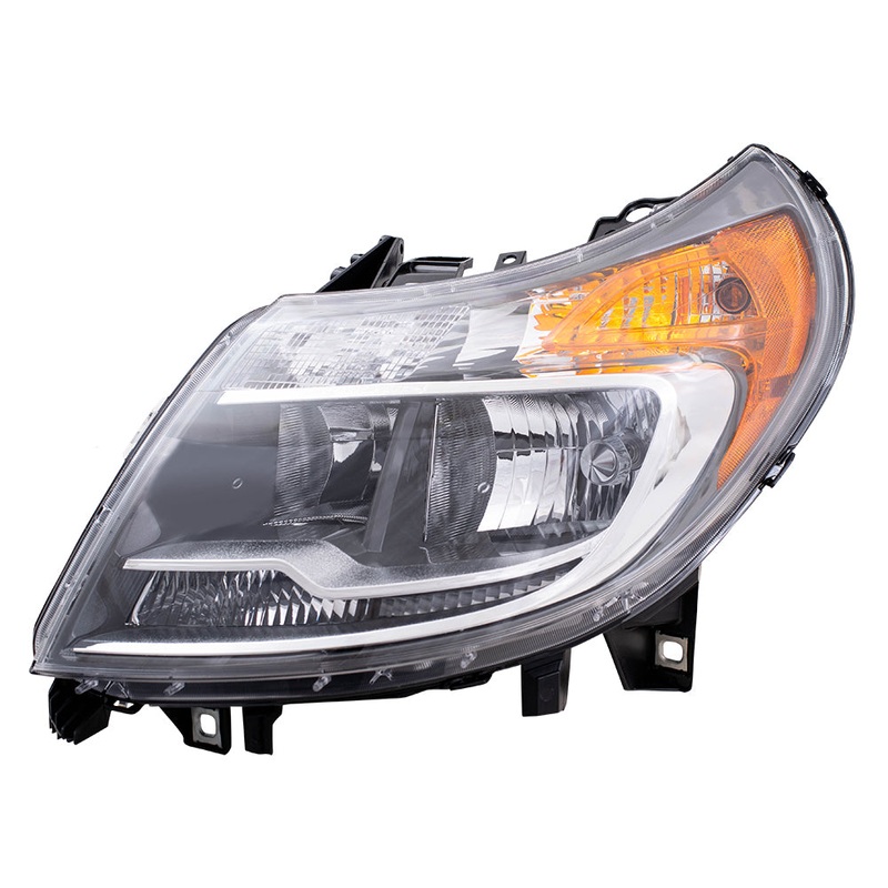 Brock Replacement Driver Halogen Combination Headlight Compatible with 2014-2022 Promaster