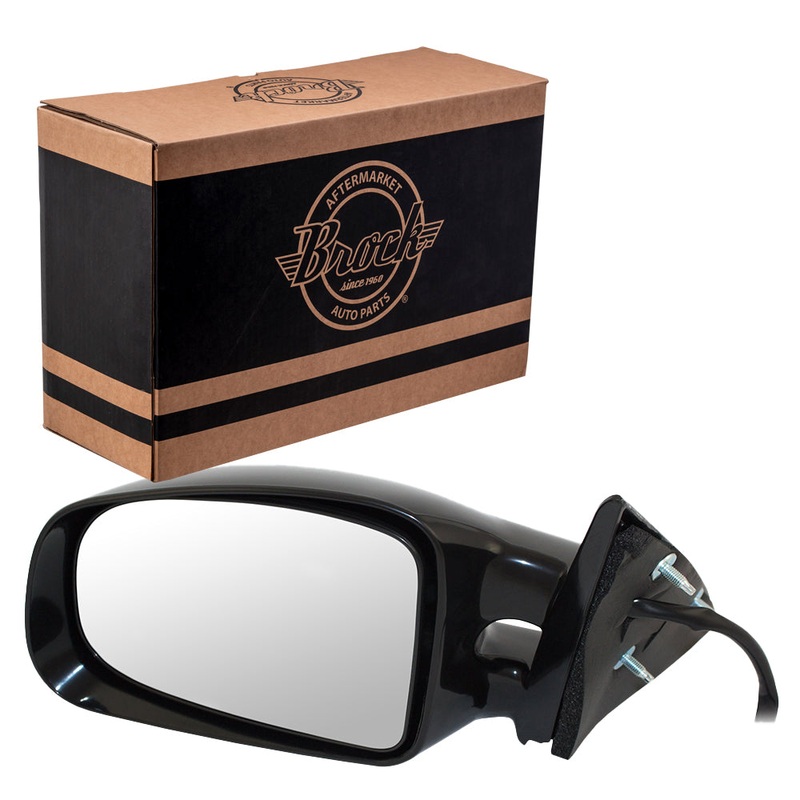 Brock Replacement Driver Power Side Door Mirror with Twin Post Compatible with 1999-2003 Grand Am 22613585
