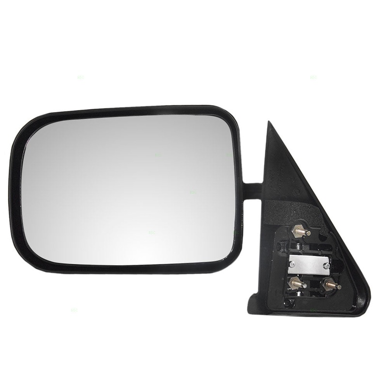 Replacement Driver Manual Side View Mirror 6×9 Standard Mount Textured Compatible with 1994-1997 1500 2500 3500 Pickup Truck 55022241