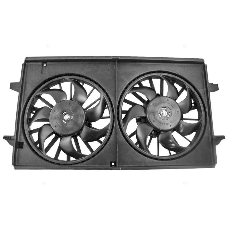 Dual Cooling Fan fits Chevy Malibu Pontiac G6 Saturn Aura 6 cyl Motor Assembly