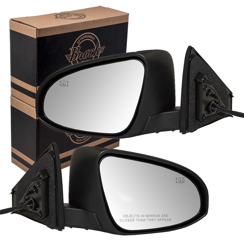 Brock Replacement Pair Set Power Side View Mirrors Heated Signal Memory Ready-to-Paint Compatible with Avalon & Hybrid 87907-07010 87902-07020