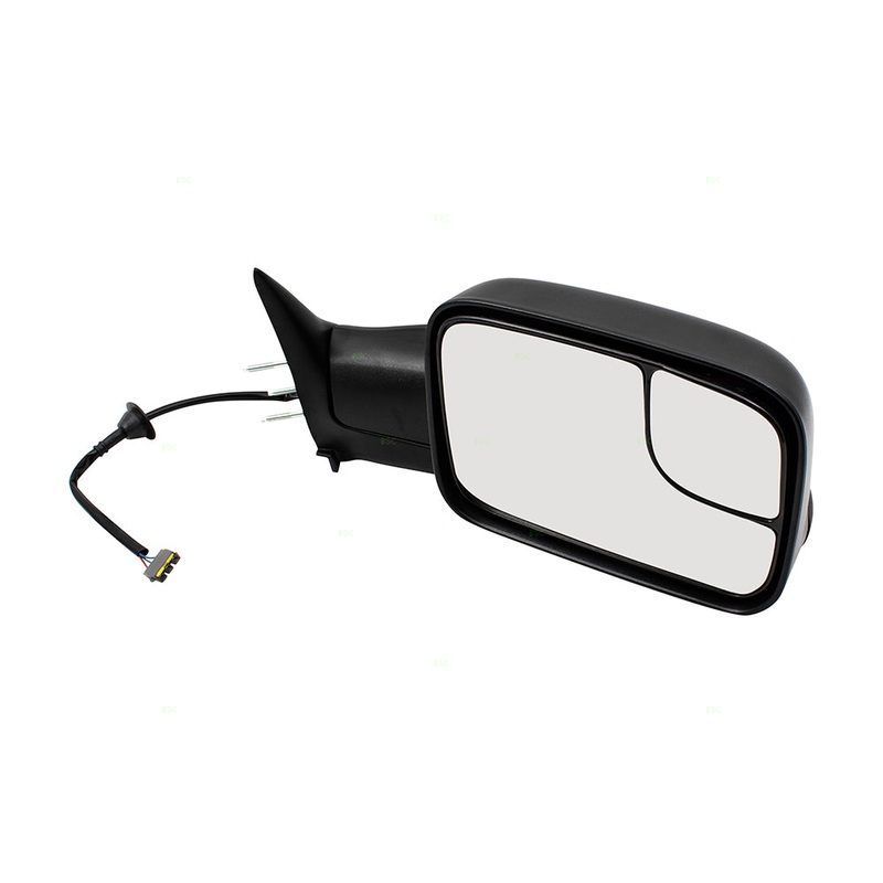 Brock Replacement Passenger Power Tow 7×10 Flip-Up Performance Upgrade Mirror w/ Mounting Bracket Textured Compatible with 1994-1997 1500 2500 3500 Pickup Truck 55074917