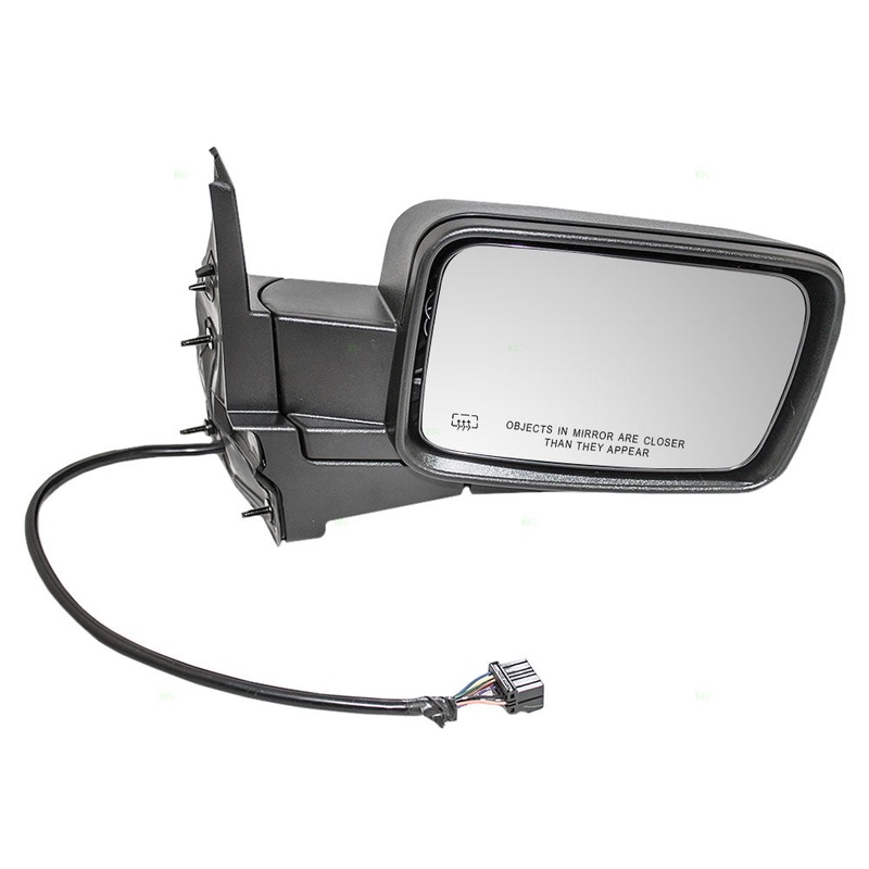 Mirror for 06-10 Jeep Commander Passenger Side View Power Heated Memory Textured