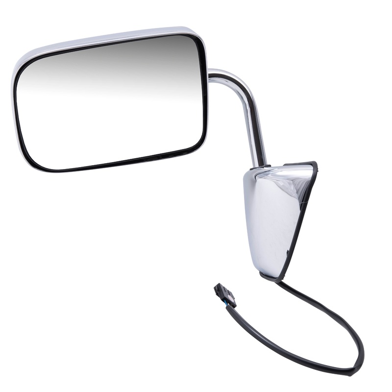 Replacement Drivers Power Side View Chrome 6×9 Mirror Compatible with 1988-1993 Ram Pickup Truck Ramcharger 55154669