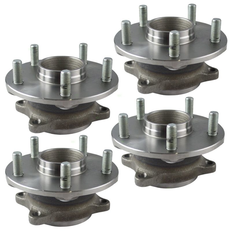 Brock Replacement 4 Piece Set of Wheel Hub Bearings Compatible with 2006 2007 2008 2009 2010 2011 2012 2013 Grand Vitara 43402-57L51