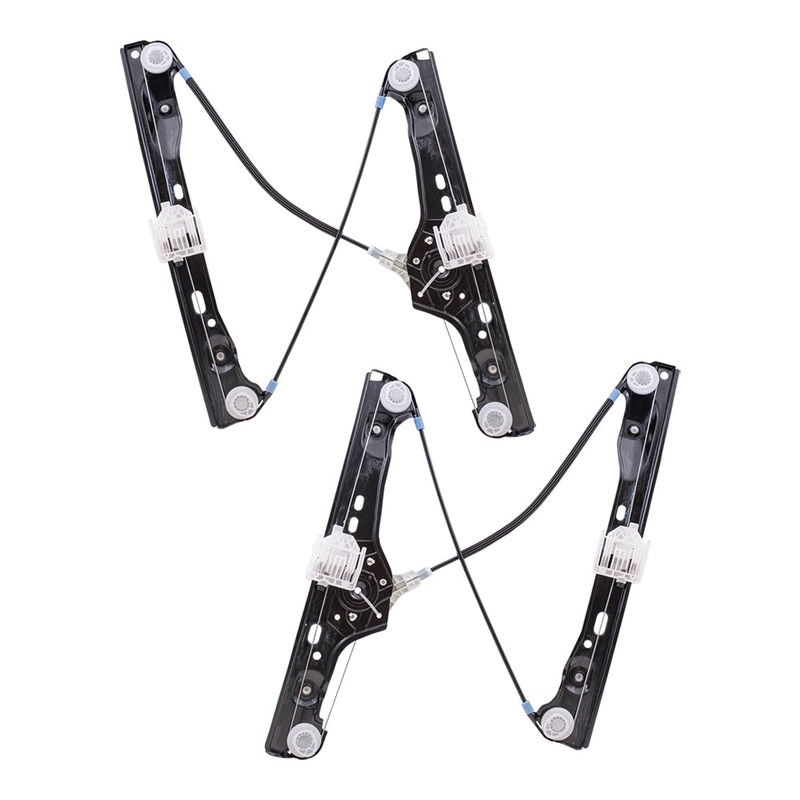 Brock Replacement Driver and Passenger Front Power Window Lift Regulators Compatible with 2006-2012 3 Series 2008-2011 M3 Sedan 51337140587 51337140588