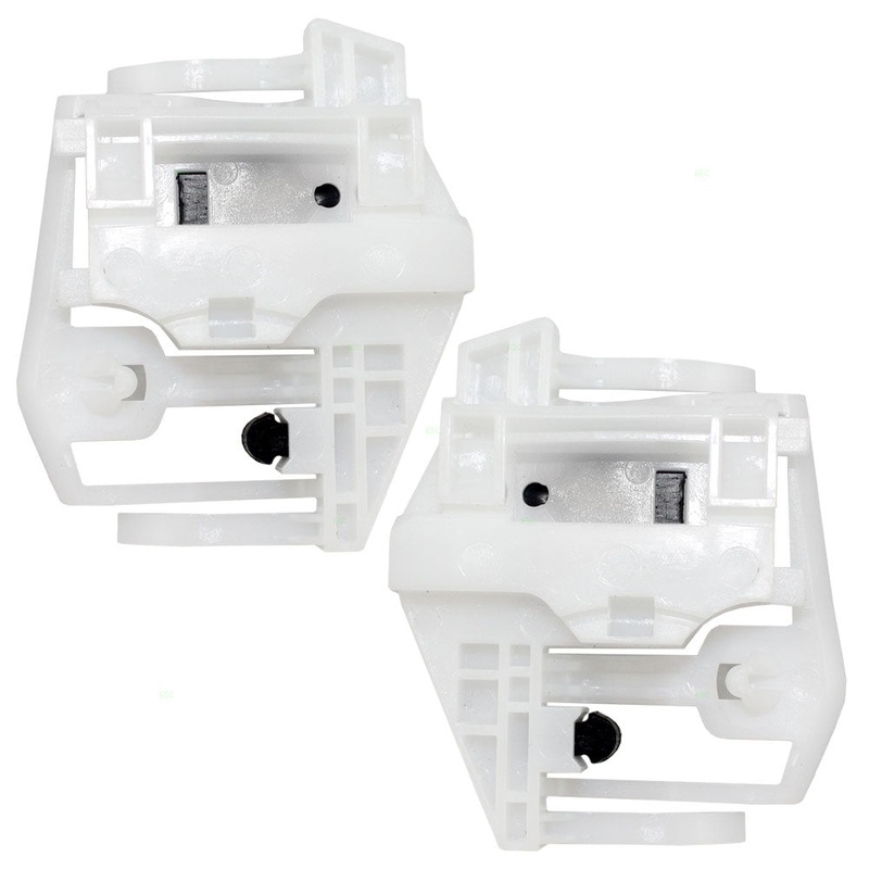 Brock Replacement Driver and Passenger Power Window Lift Regulator Repair Clip Guides Compatible with 2004-2010 X3