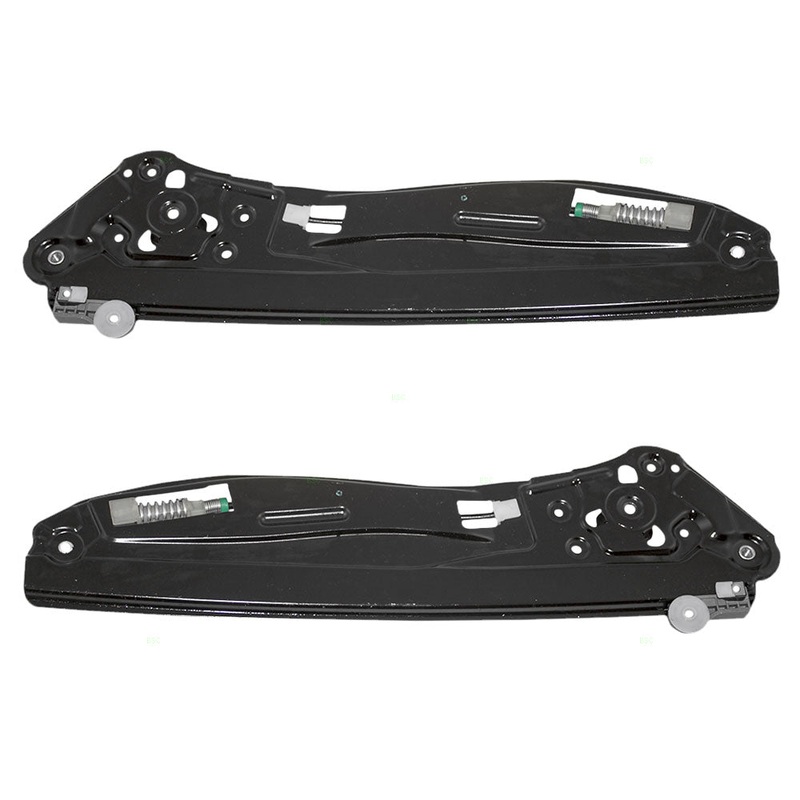 Brock Replacement Driver and Passenger Rear Power Window Lift Regulators Compatible with 2002-2008 7 Series 51357202481 51357202482