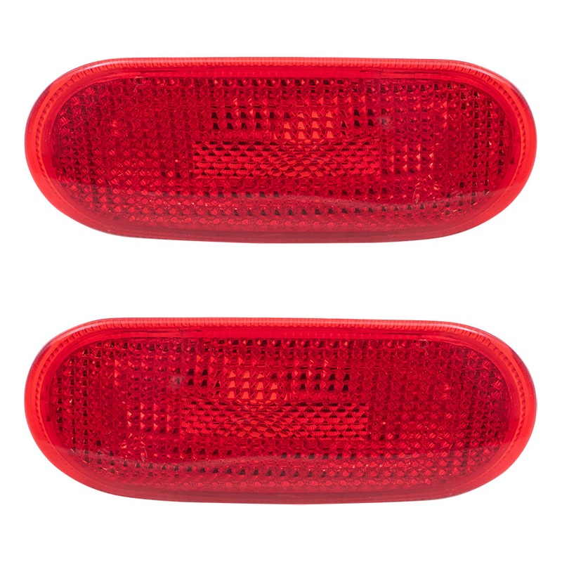 Brock Replacement Driver and Passenger Rear Side Marker Light Lamp Compatible with 98-05 New Beetle 1C0945073B 1C0945074B
