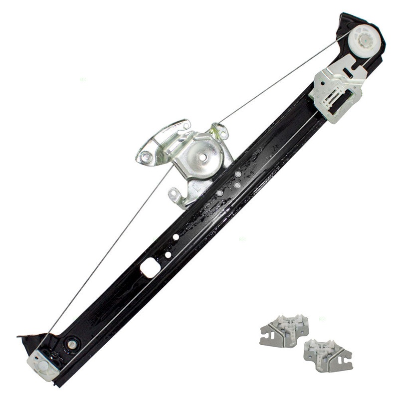 Brock Replacement Drivers Rear Power Window Lift Regulator & Repair Guide Clips Compatible with 2000-2006 X5 51357125059 51337020659